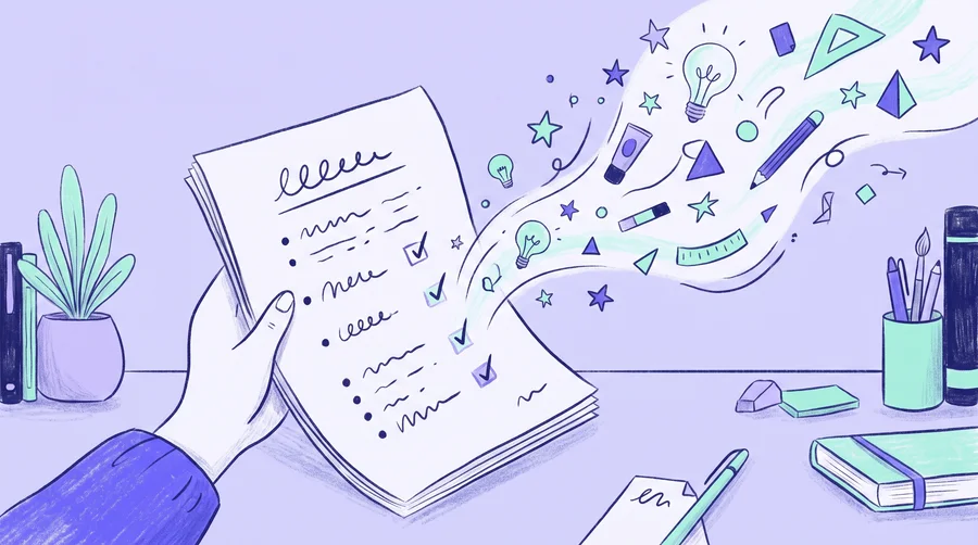 Checklist of what to include in a design brief