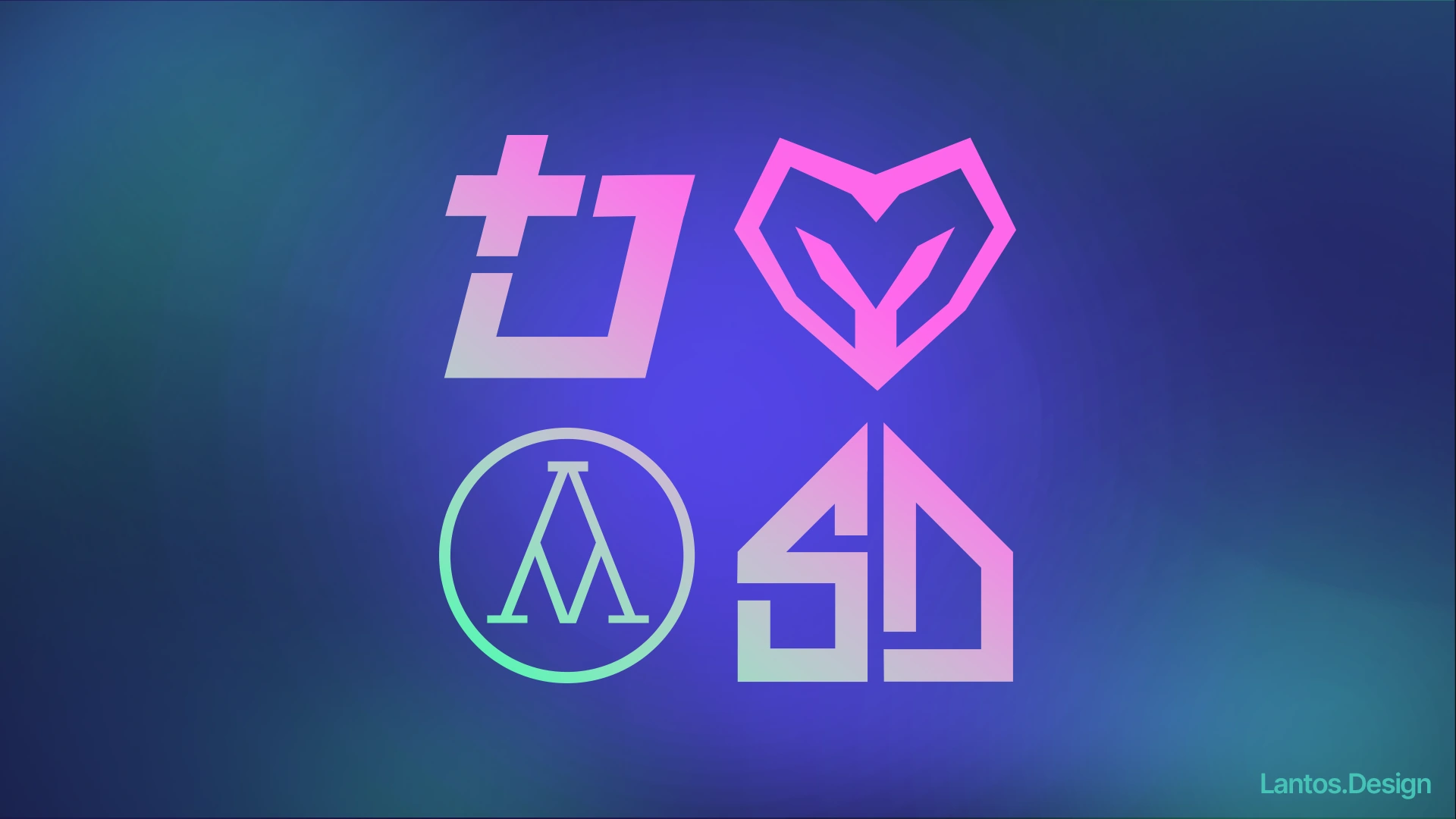 Logo and branding design examples — Foxton Tools, SBM, House of Cards, Paranormal Collective by Louis Lantos
